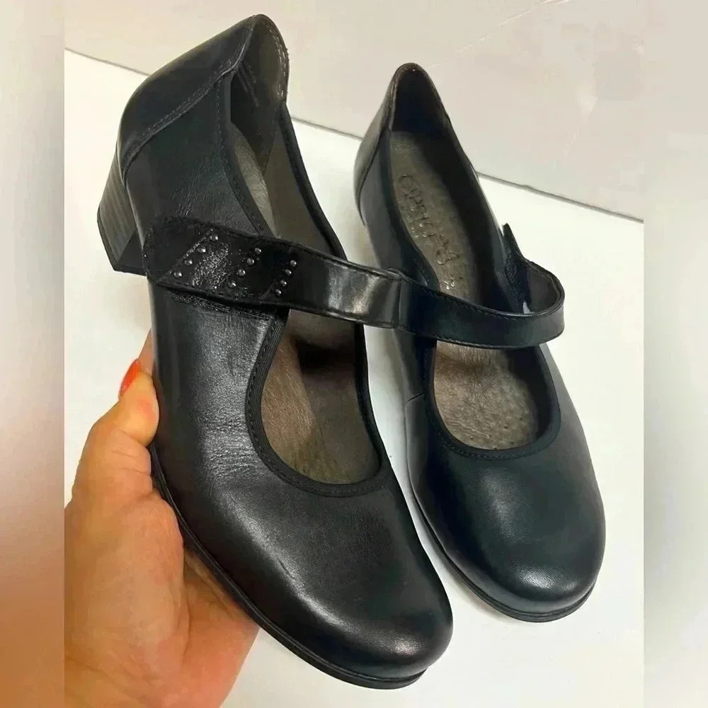 Caprice women’s Mary Jane shoes Leather made in Germany Sz Us 9/‎ EU 40